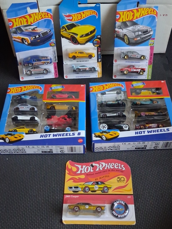Mattel Other - Mattel Hot Wheels Assorted Toy Cars - Yellow, Blue & Red Accents